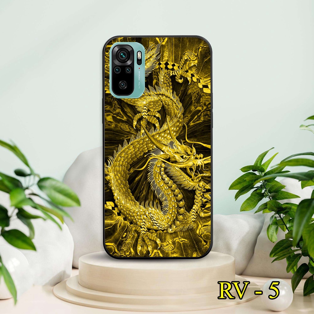 Ốp kính Redmi Note 11 4G/5G - Note 11 Pro 5G - Note 10 Pro - Note 10 4G/5G - Redmi 9C - Redmi 10C hình Rồng Tài Lộc 3D