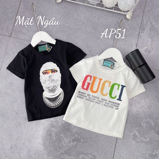 Áo phông cho bé hàng hiệu, Áo phông chất cotton cho cả bé trai và bé gái