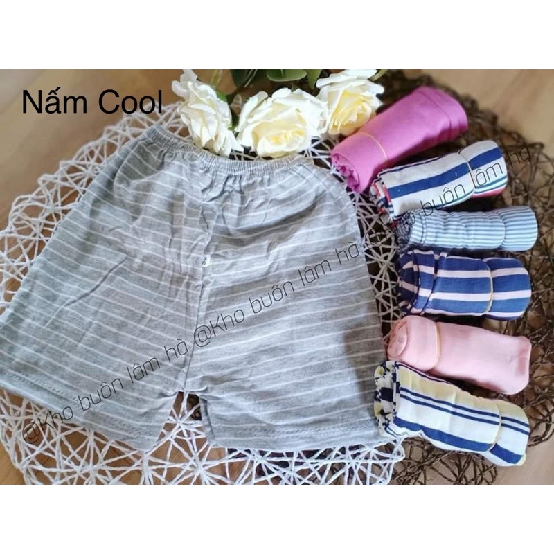 Quần đùi cotton cho bé trai, gái Size S(6-9kg), M(10-12kg), L(13-16kg), XL(17-20kg)