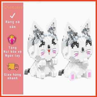 Bộ Mô Hình Lắp Ráp 3D Cho Bé Hình Mèo Con l Mô Hình Đồ Chơi Cat l Lego 3D Mèo Con