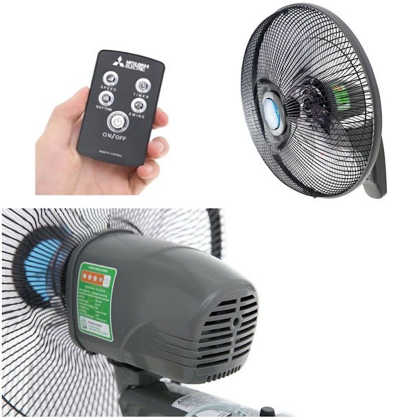 Quạt treo remote Mitsubishi W16-RA CY-GY  W16-RA BL