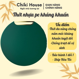 Thớt Nhựa PE đa năng chống nấm mốc kháng khuẩn, Thớt tròn đường kính 33cm-Vệ Sinh Dễ Dàng- Chiki House