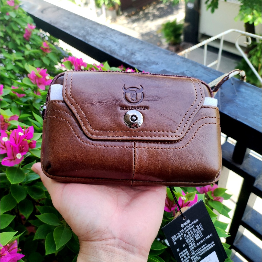 [Zachi] Túi đeo hông, đeo thắt lưng đựng điện thoại DA BÒ THẬT T09 | BigBuy360 - bigbuy360.vn