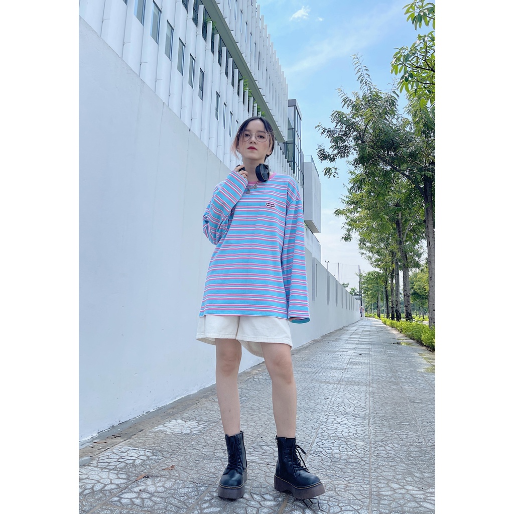 Áo nỉ nam nữ kẻ ngang MINION CLOTHING oversize Unisex form rộng sweater Ulzzang Streetwear Hàn Quốc chất da cá A3037 | BigBuy360 - bigbuy360.vn