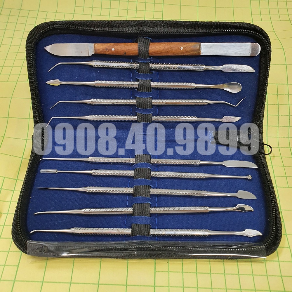 Bộ dao tỉa sáp Nha khoa 10 chi tiết