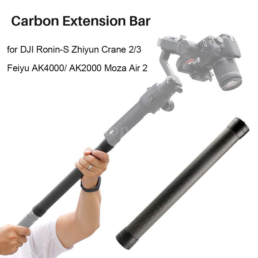 Thanh Nối Dài Bằng Sợi Carbon Kèm Vít 1 / 4 Inch 35cm Cho Dji Ronin 2 / 3 Feiyu Ak4000 / Ak2000 Moza Air 2