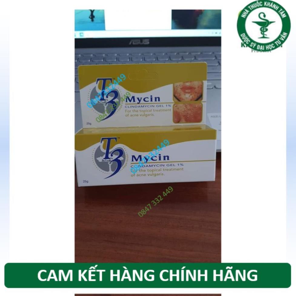 Kem T3 Mycin - Giảm mụn trứng cá, mụn kèm viêm, mụn ẩn