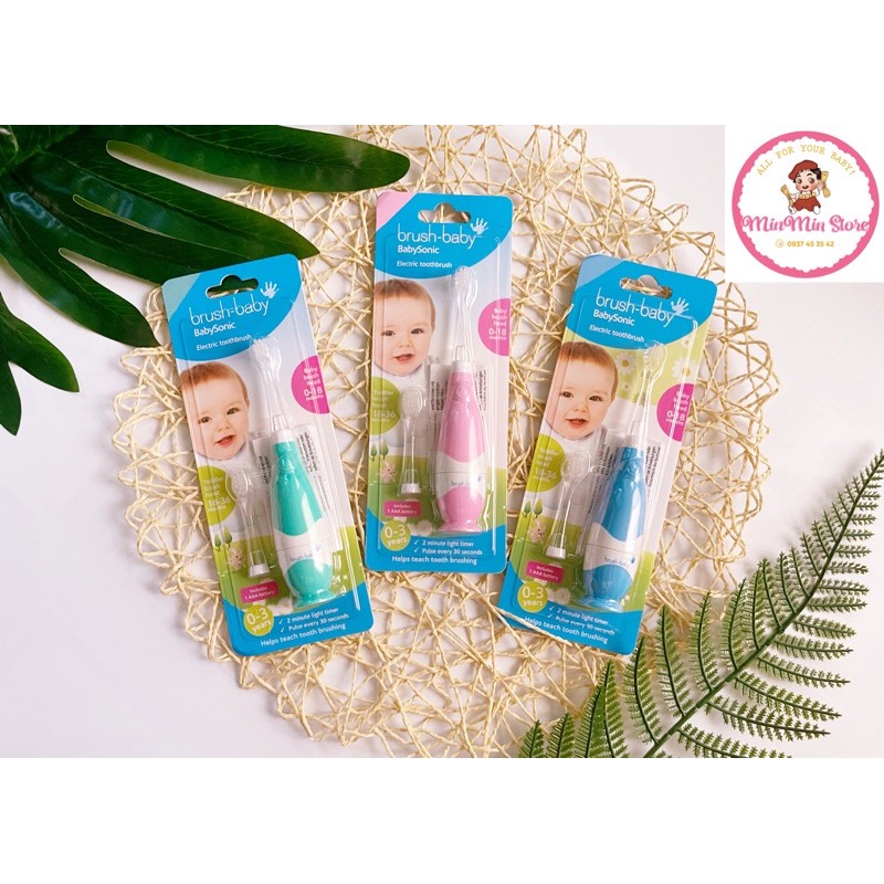 BÀN CHẢI ĐIỆN BABY BRUSH HÀNG CHÍNH HÃNG UK CHO BÉ TỪ 0-3 TUỔI