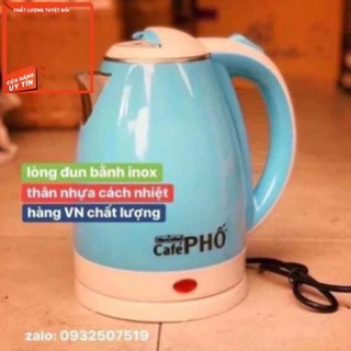 Bình đun nước sôi 2 lớp dung tích 1.8lit HKM Cafe Phố