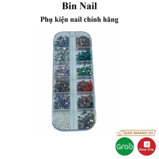 Đá chân keo khay mix màu, mix size 1500 viên