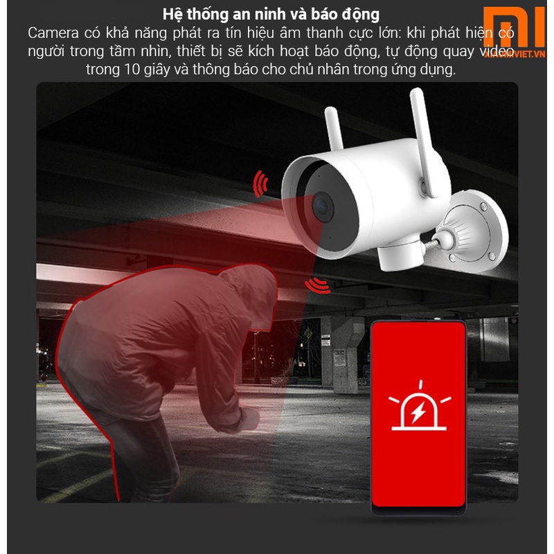 Camera IP Xiaomi Mijia 360 độ 2K - Camera Xiaomi Ngoài Trời 2K IMILAB PTZ Edition CMSXJ25A EC3 - bảo hành 24 Tháng