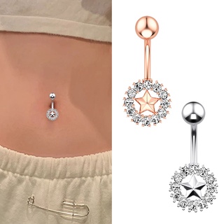 1 khuyên rốn đính pha lê lấp lánh gợi cảm
