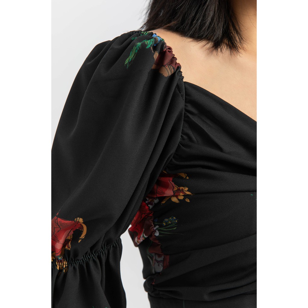 Áo croptop xoắn ngực nữ IVY moda MS 16M6417