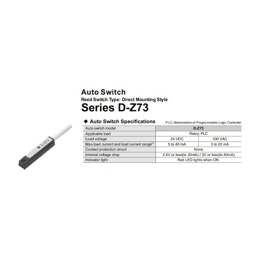 CÔNG TẮC TỪ TRƯỜNG D-Z73 SMC JAPAN ☆ CẢM BIẾN TỪ TRƯỜNG