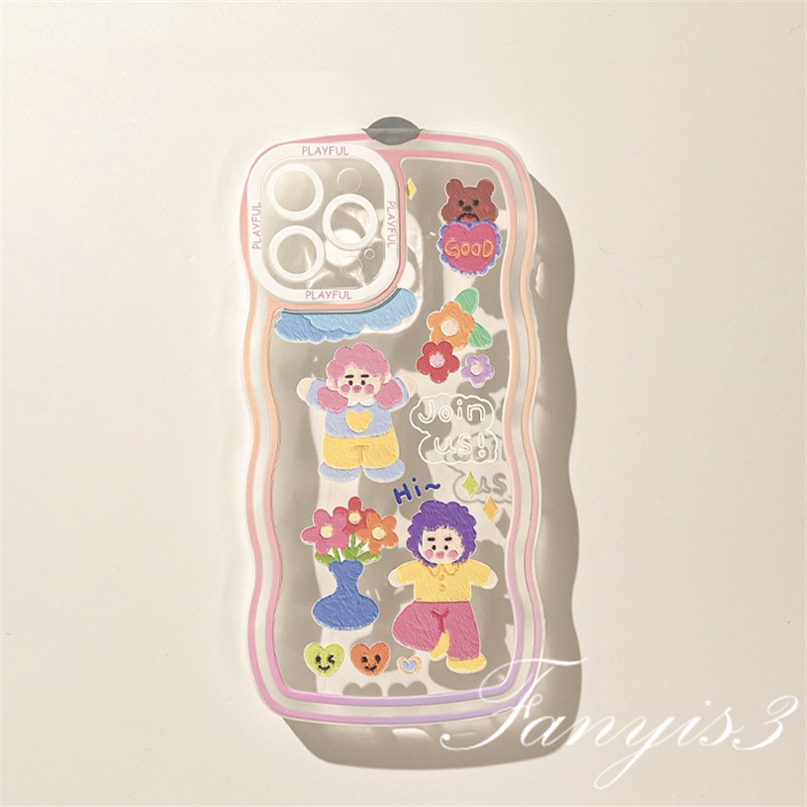 Ốp Điện Thoại Bằng TPU Mềm Trong Suốt Hình Cô Gái Cho iPhone 14 13 12 11 Pro Max X XR Xs Max 8 7 6 6s + SE 2020