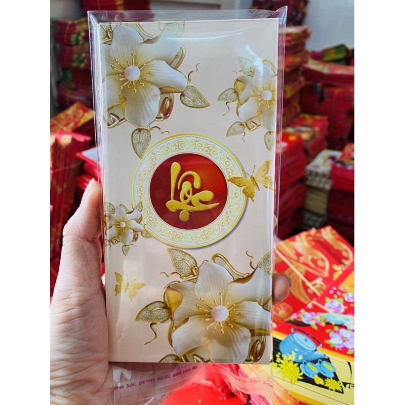 Xấp 10 bao lì xì phúc lộc thọ ảnh thật, bao lì xì tết