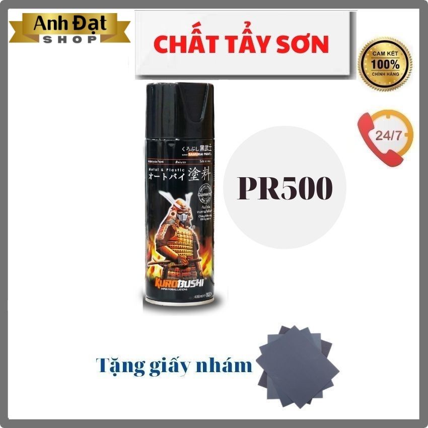 Chất tẩy sơn xịt samurai PR500*, dung tích 400ml, bình xịt