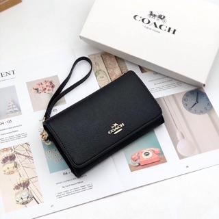 VÍ COACH FLAP PHONE SIZE TRUNG
