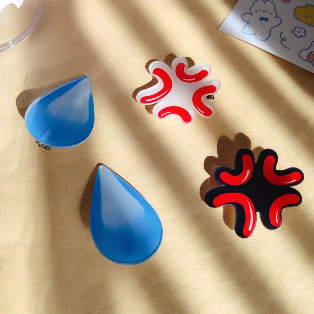 Kẹp Tóc Mỏ Vịt Họa Tiết Hoạt Hình Phong Cách Hàn Quốc Cho Nữ