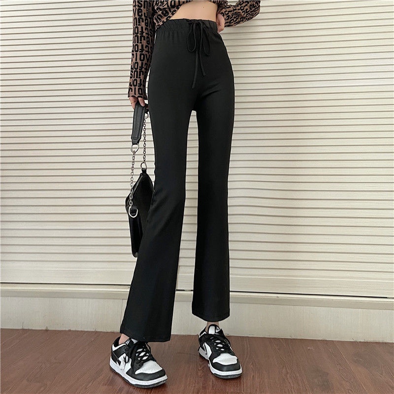 Quần Dài Thun Ôm Lưng Cạp Cao, Ống Loe HOT - BT Fashion  + Video, Hình Thật