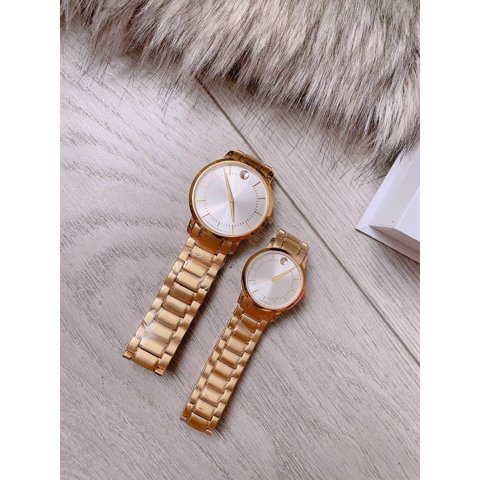 Đồng hồ nữ nam MVD dây thép - size 30/40mm