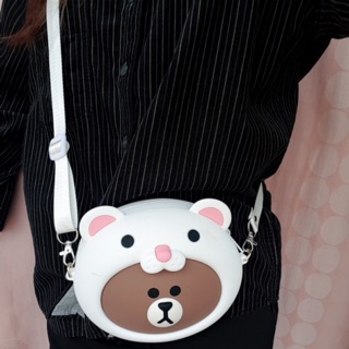 Túi Gấu Brown Q'uncle cao cấp - Linefriends