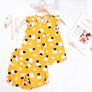 Bộ lanh lụa size đại cho bé gái
