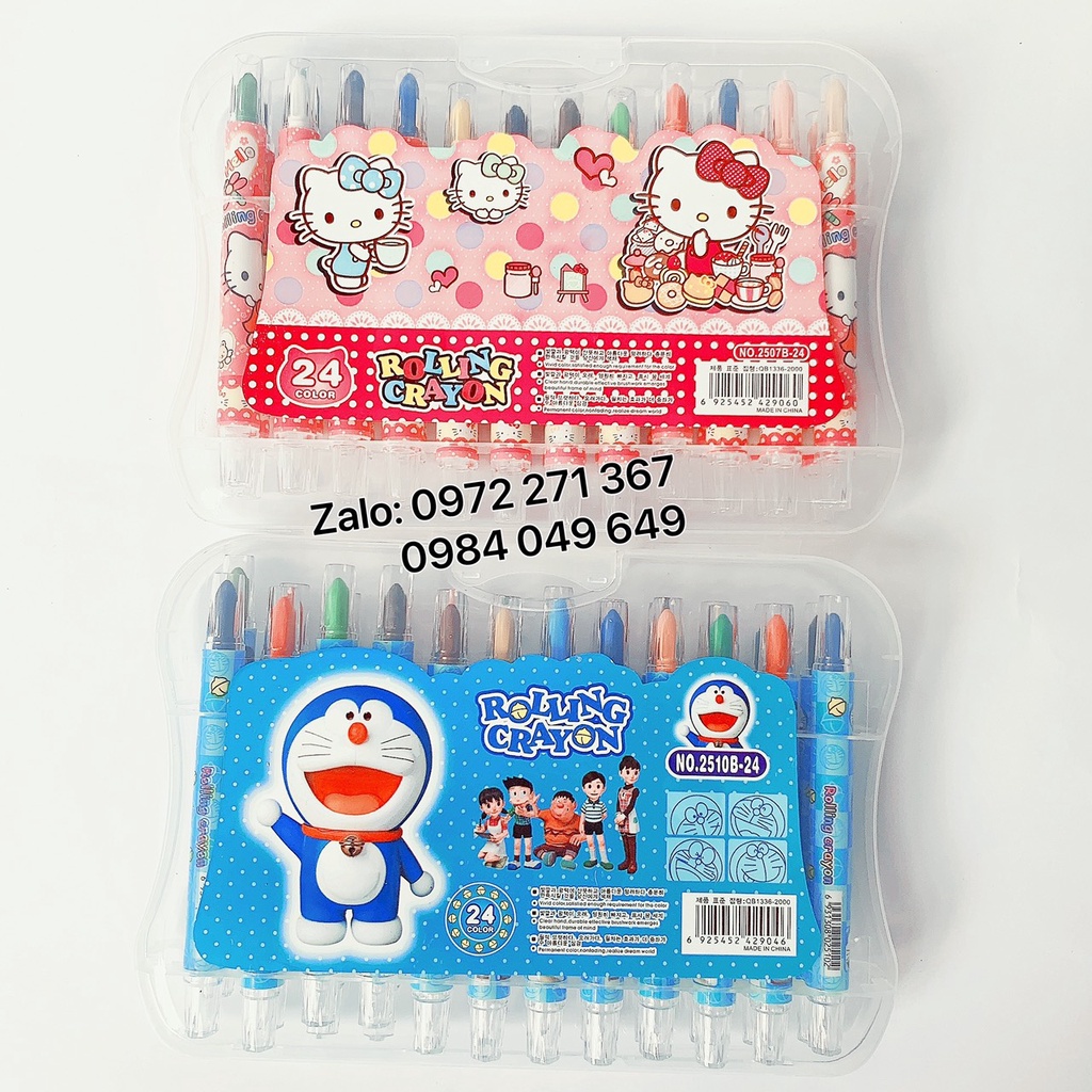 01 bộ Sáp vặn 24 màu xinh xắn cho bé