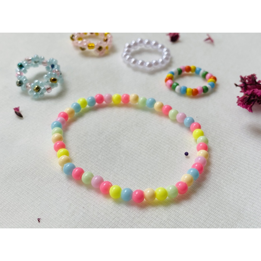 Vòng tay handmade LILI PASTEL RAINBOW BRACELET - LILI’S SUMMER BEADS