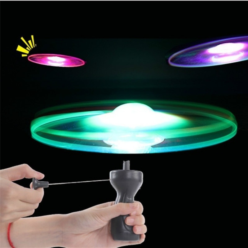 Đồ chơi đĩa bay UFO có đèn LED phát sáng vui nhộn tiện lợi