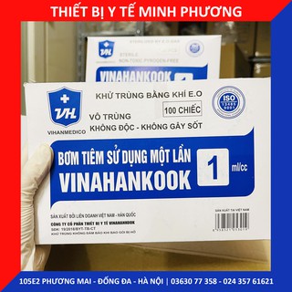 [Bán lẻ 10 chiếc] Bơm tiêm 1 lần Vinahankook 1ml
