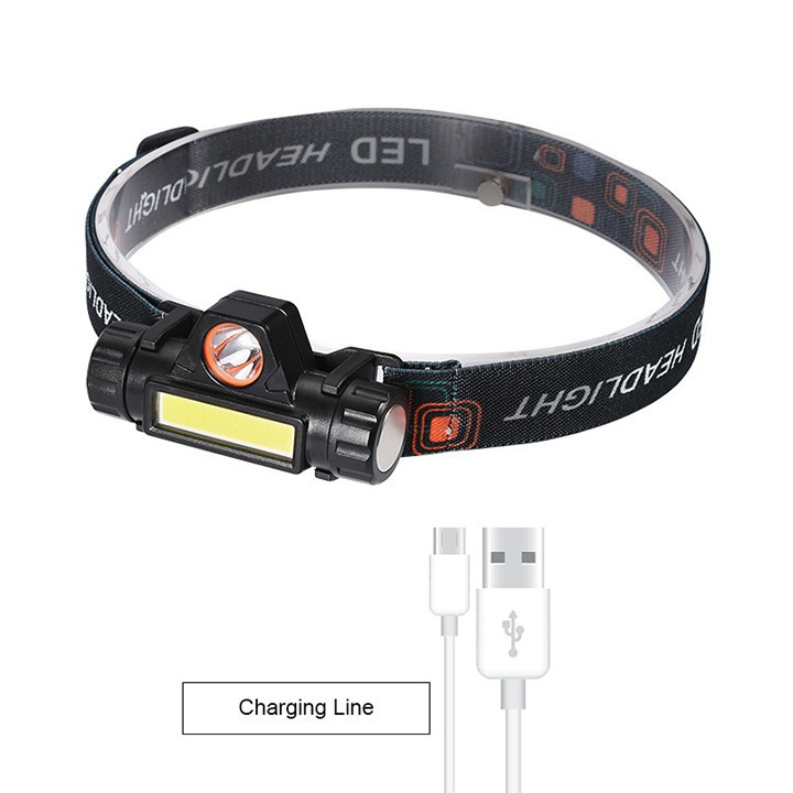 Đèn bin đội đầu Q5 2 bóng đèn thích hợp cho cắm trại, tuần tra, săn bắn, đi bộ đường dài, đi tìm kiếm, câu cá ban đêm