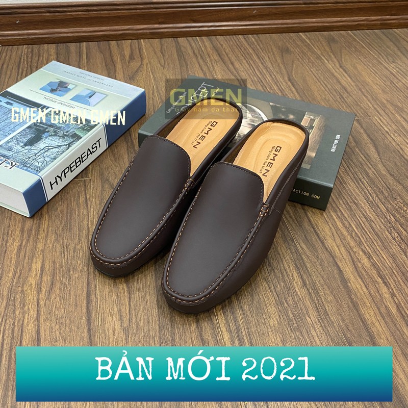 Giày sục nam da bò 100%, sục mẫu mới bảo hành 1 năm 𝐆𝐌0358 | BigBuy360 - bigbuy360.vn