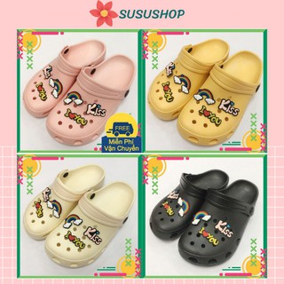 Dép Sục Dáng Cross Nam Nữ Sục SIÊU MỀM Tặng kèm 12 STICKER Siêu Rẻ Full Size