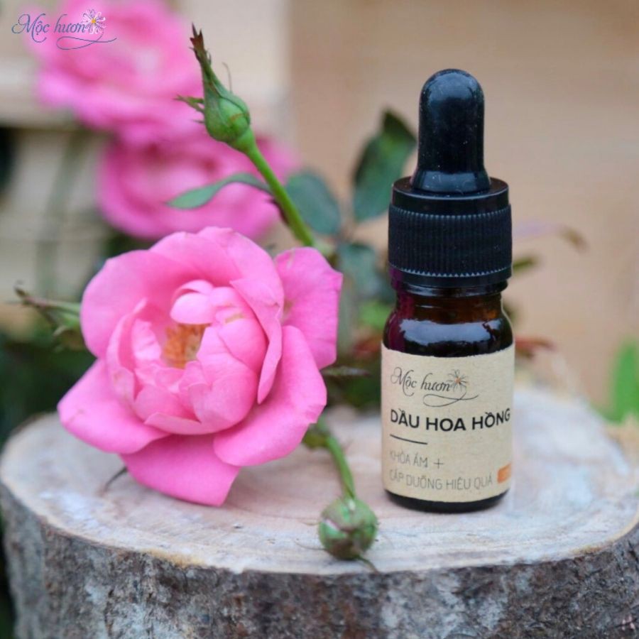 Dầu Dưỡng Hoa Hồng MỘC HƯƠNG Handmade 100% Nguyên Chất Giúp Dưỡng Ẩm, Trẻ Hóa, Giảm Nếp Nhăn