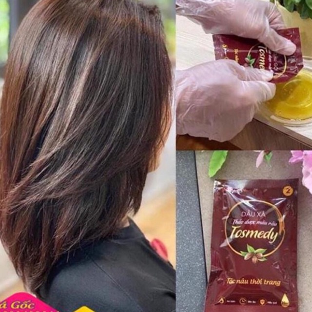 Dầu gội thảo dược nâu tóc Tosmedy TÓC NÂU THỜI TRANG