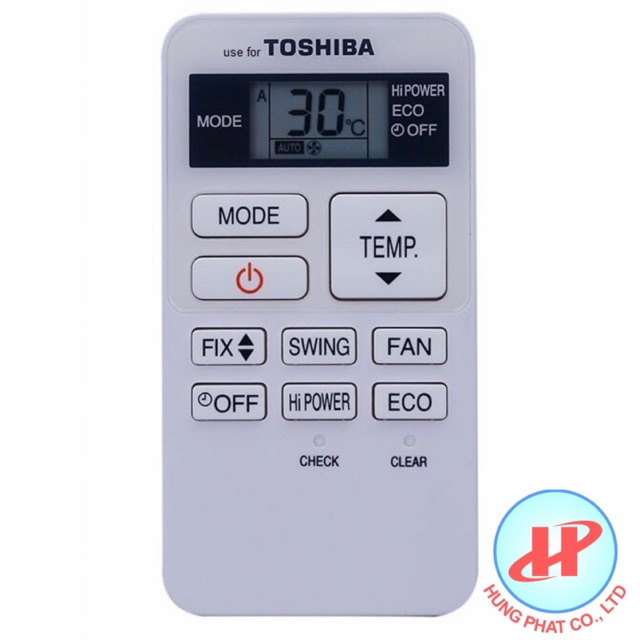 REMOTE ĐIỀU KHIỂN MÁY LẠNH TOSHIBA INVERTER NHỎ