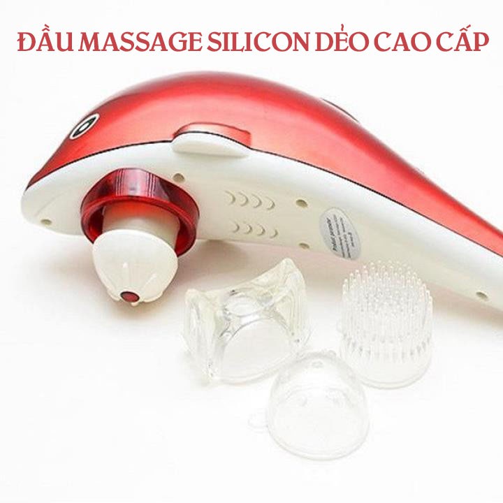 ✅ [LOẠI TỐT Y HÌNH] Máy Massage Cầm Tay Hồng Ngoại Cá Heo: Energy King LC-2002E (Mát xa, Massa) -VT0087