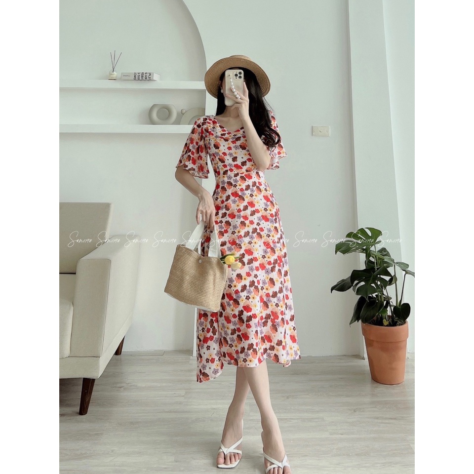 Đầm Hoa Tay Xòe V.e.r.o M.o.d.a