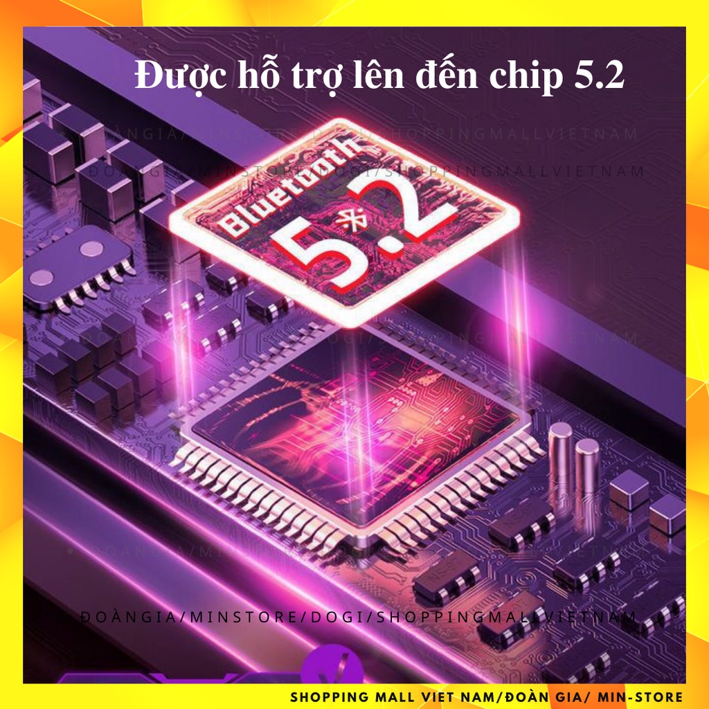 Tai nghe Bluetooth Gaming 5.2 Tai nghe Gaming không dây Chống ồn chủ động HiFi Stereo