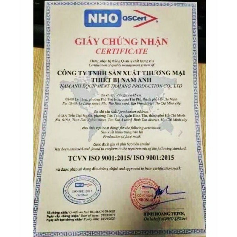 Khẩu Trang Y Tế 4 Lớp Famapro Nam Anh - hộp 50 cái
