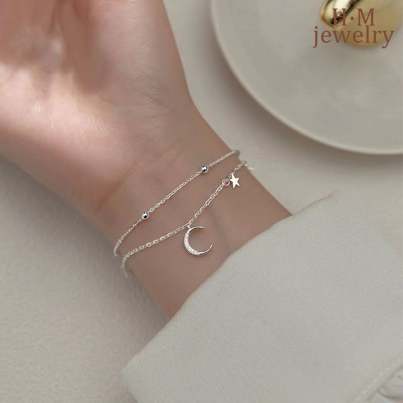 Vòng Tay Hai Lớp Bằng Bạc S925