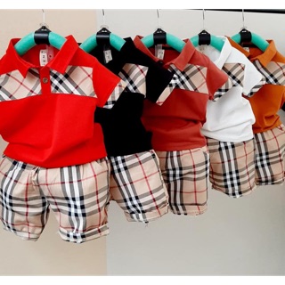Bộ burberry cho bé