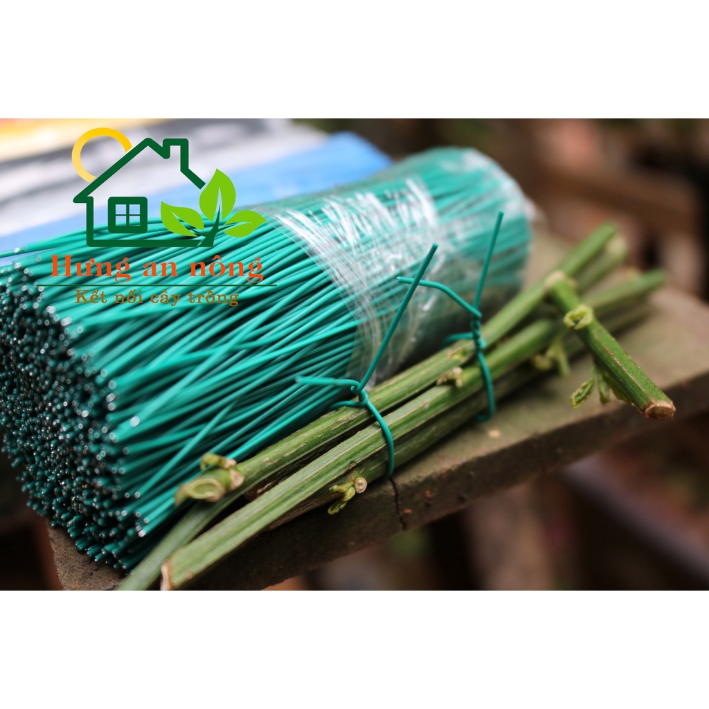 Bó 1.000 sợi kẽm bọc nhựa dạng tròn, được cắt sẵn 10cm, đường kính 0.9mm - dùng buộc cành, gói quà, buộc linh kiện