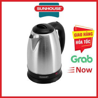 Ấm siêu tốc, bình đun siêu tốc sunhouse htd1081, inox 2 lớp chất lượng cao, đun sôi nhanh chóng.
