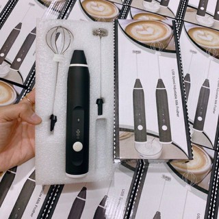 Máy đánh trứng, tạo bọt cafe 3 chế độ điều chỉnh tốc độ kèm pin sạc usb