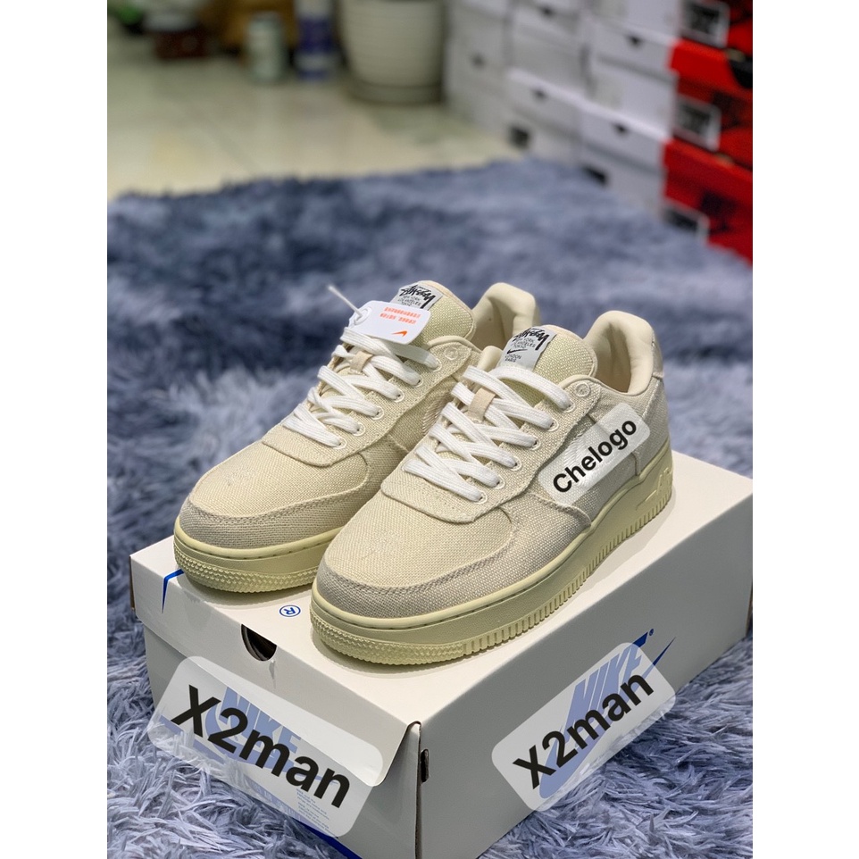 [x2manstore] giày aafff1 siu cấp màu be