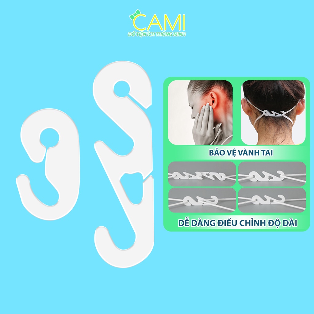 Dây đeo khẩu trang chống hằn đỏ vành tai kiểu cong dấu ngã tiện lợi dùng được cho trẻ em_Cami_CMPK197