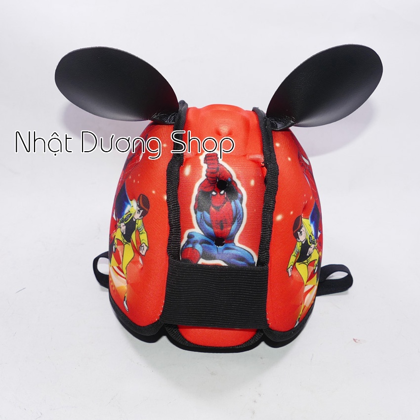 Nón tập đi cho bé mũ bảo hiểm đẹp bằng mút in họa tiết đẹp dành cho bé trai và gái có độ tuổi từ 1 đến 2 tuổi