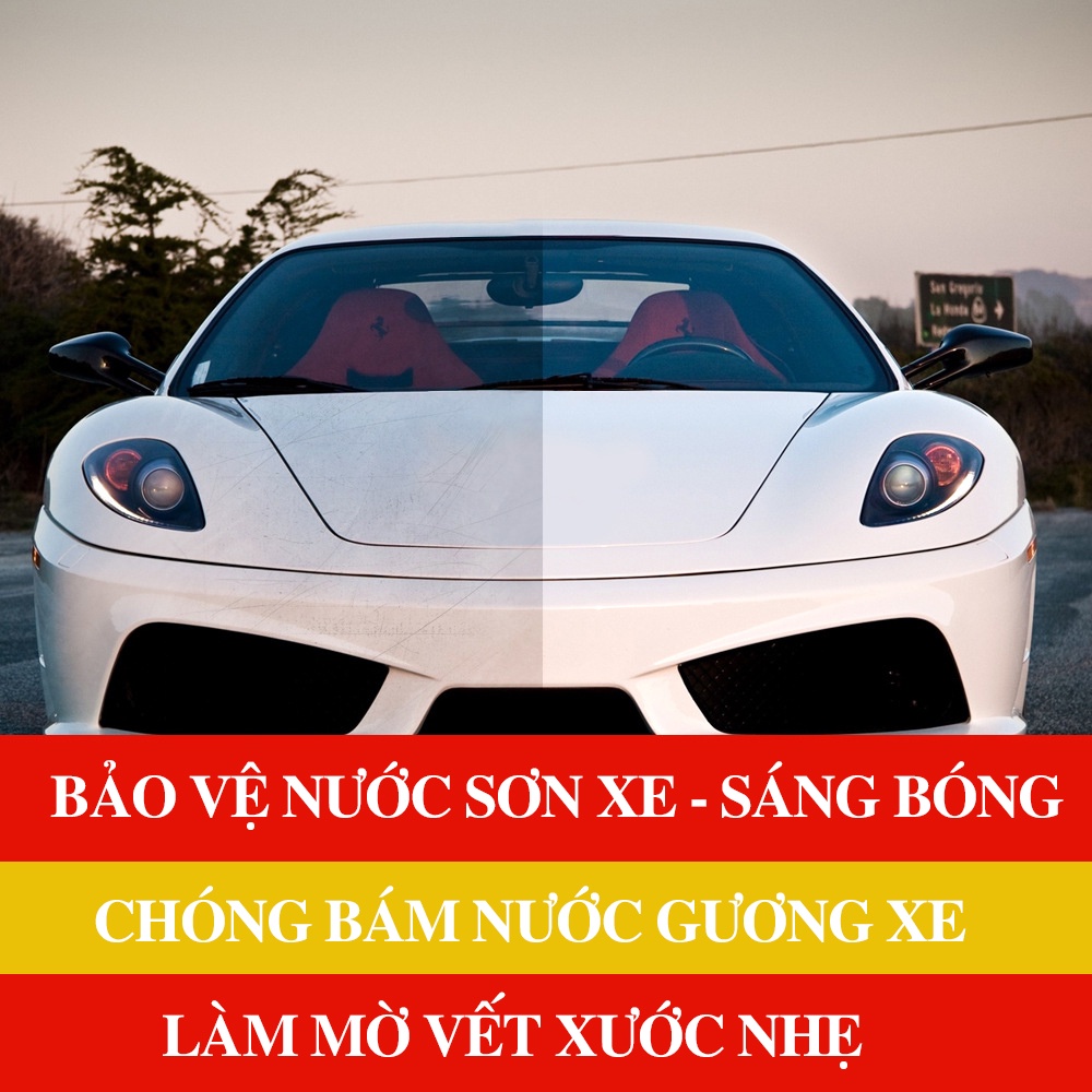 Chai xịt phủ NANO CAR chống thấm nước OTO - XE MÁY, Bảo vệ nước sơn khi tiếp xúc trực tiếp mưa năng, chống bám nước kính